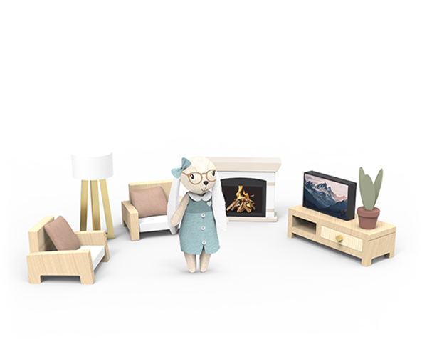 Doll House Living room +1 Character de Speedy Monkey Novedades