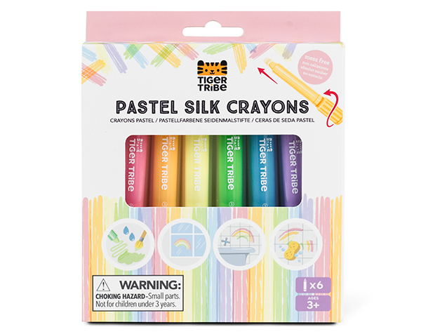 Pastel Silk Crayon (Set de 12) de TigerTribe 