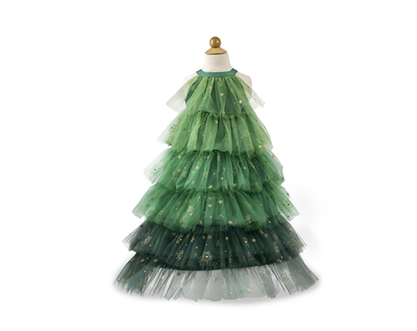 Christmas Tree Dress with Headpiece Size 3-4 de GP Christmas