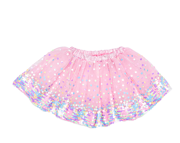 Party Fun Sequins Skirt Pink Neon Size, 4-6 de GP Capas y Tutús