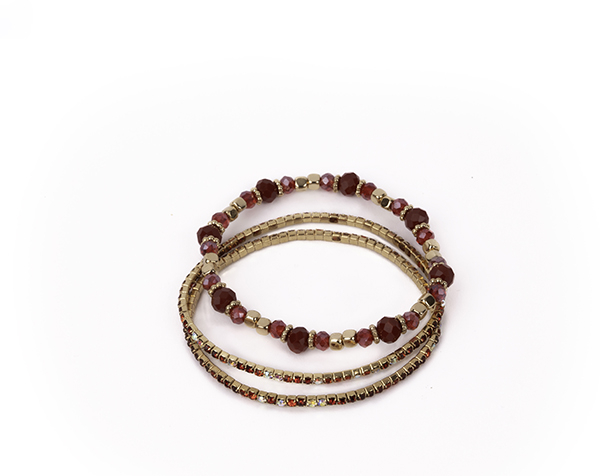 Boutique Ruby Red Bracelet Set 3 Pcs de GP Boutique Jowelry