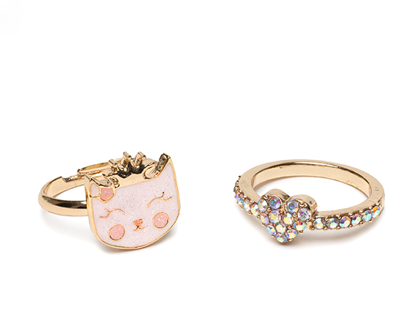 Boutique Kitty Love Ring Set 2 Pcs de GP Boutique Jowelry