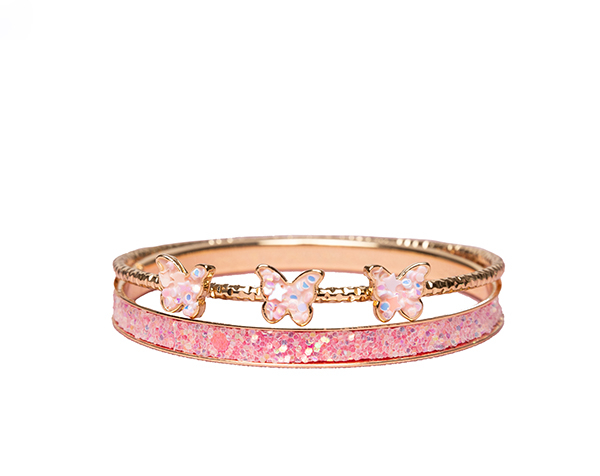 Boutique Chic Butterfly Bangles, 2 Pcs de GP Boutique Jowelry