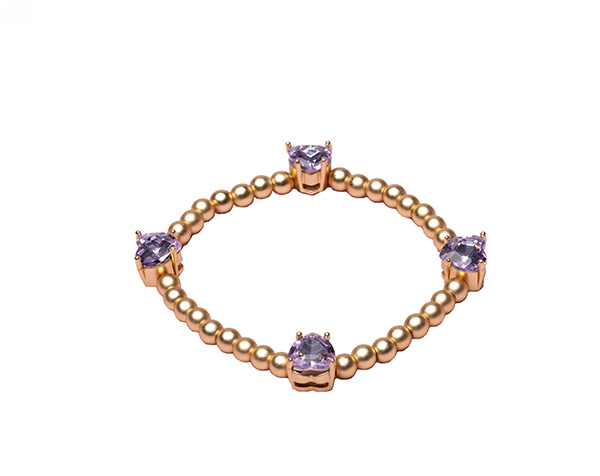 Boutique Chic Amethyst Love Bracelet de GP Boutique Jowelry