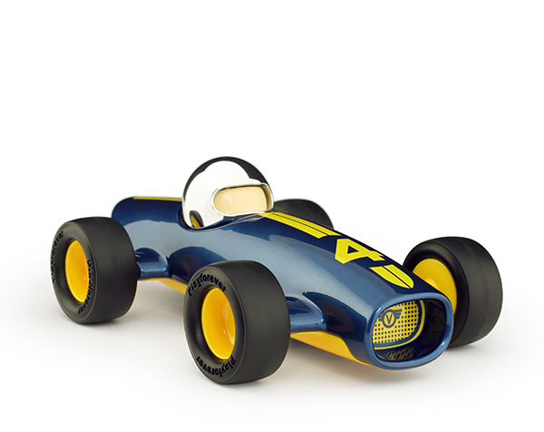 Car Verve Malibu Lucas - Blue-Yellow - L.16,5cm de Playforever