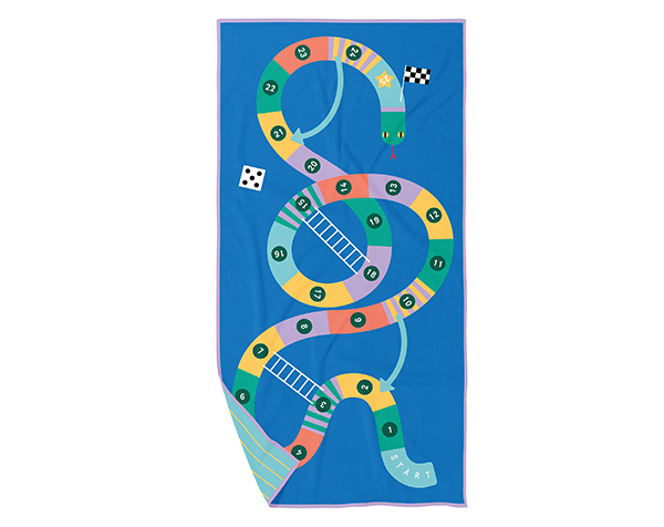 PlayTowel M Microfibre Snaakes & Ladders 140 x 70 cm. de Quut Play Towels