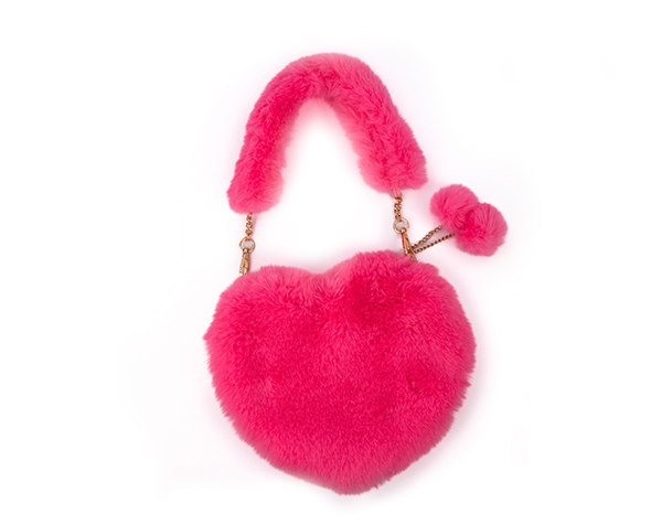 Pinky Promise Furry Fuchsia Purse de GP Novedades