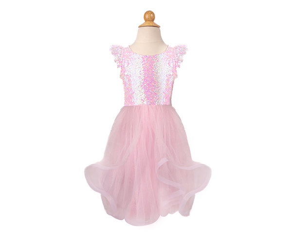 Pink Sequins Twirl Dress, Size 3-4 de GP Novedades