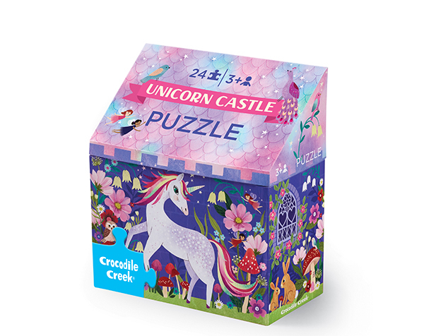 24 Pc Puzzle Unicorn Castle de Crocodilecreek Puzzles