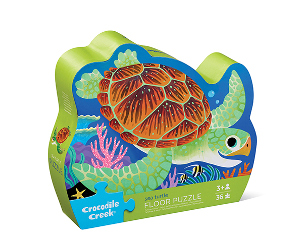 36 pc Shaped Box Foil Puzzle Sea Turtle de Crocodilecreek Puzzles