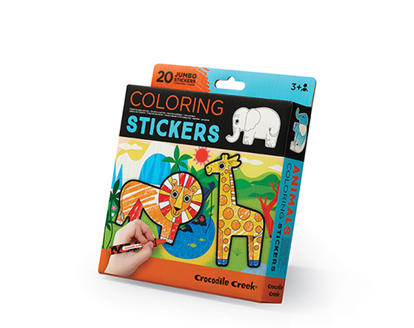 Coloring Stickers Animals de Crocodilecreek Manualidades