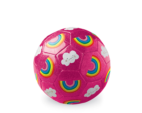 Glitter Soccer Ball Rainbow 18 cm de Crocodilecreek Pelotas