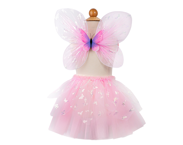 Flutter Butterfly Skirt, Wings, & Wand, pink, Size 4-6 de GP Novedades