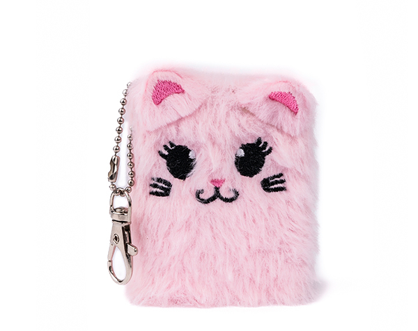 Mini Furry Friends Keychain Journal, Bunny, Cat, Unicorn, 3 styles Assorted de GP Novedades