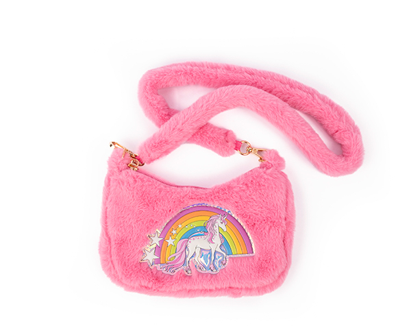 Rainbow Cuddle Crossbody Purse - Pink de GP Novedades