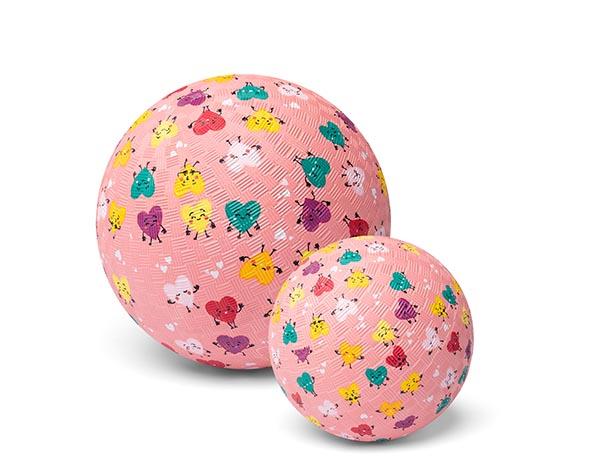 Rubber Ball Hearts 13 cm. de Little L Balls