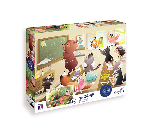 Puzzle 24 pc Vive l´Ecole de Calypto