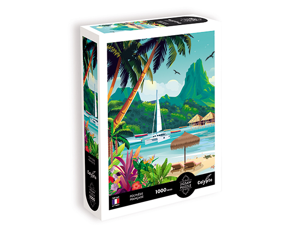 Puzzle 1000 pc ILUSTRATION Polynesie Française de Calypto